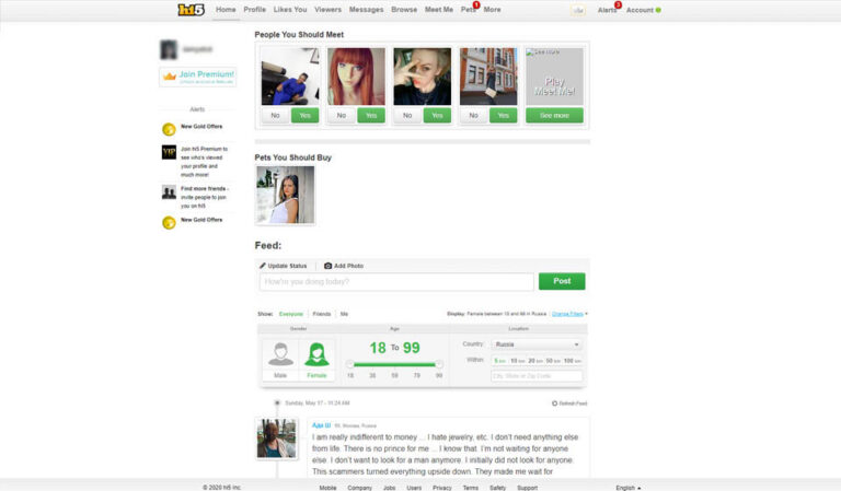 Hi5-Rezension: Ein detaillierter Blick auf die Online-Dating-Plattform